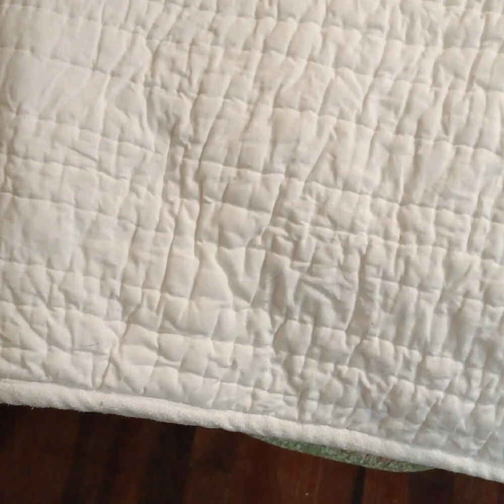 Pottery Barn Striped Quilt - Cream and Black Full/queen